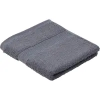 Gozze Handtücher GÖZZE "New York", grau (anthrazit), B:50cm L:100cm, Frottier, Obermaterial: 100% Baumwolle, Handtücher, Handtücher, im Set, moderne Uni-Farben, mit strukturierter Borte, reine Baumwolle