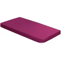 Irisette Spannbettlaken "Merkur 6", lila (berry), B:100cm L:200cm, Feinbiber, Obermaterial: 100% Baumwolle, Bettlaken, Spannbettlaken, flauschig weich