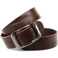 Anthoni Crown Ledergürtel , Damen, Gr. 100, braun, Leder, unifarben, Gürtel Ledergürtel, Jeansgürtel genarbt