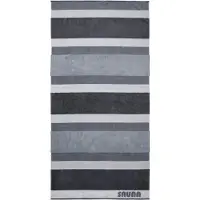Dyckhoff Saunatuch "Saunatuch SaunaStripe", silber, B:100cm L:200cm, Walkfrottee, Obermaterial: 100% Baumwolle, Handtücher, Saunatuch