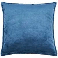 Done. Dekokissen DONE. "Fame", blau (petrol, meliert), B:45cm H:1cm L:45cm, Polyester, Dekokissen_Sitzkissen_Kissenhüllen, Dekokissen, Hohe Lichtreflektion