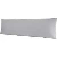 Bellana Kissenbezug "Mako-Jersey", silber (silberfarben), B:40cm L:140cm, Jersey, Obermaterial: 100% Baumwolle, Kissenbezüge, Kissenbezug, für Seitenschläferkissen