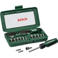 Bosch 46-teilig Schraubendreher-Set, mit Bit Garage im Handgriff