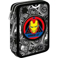 MCNEILL Federmäppchen COOLPACK "Etui XL, Marvel, Avengers, mit 2 Reißverschlüssen", Kinder, bunt (avengers), Polyester, Schreibgeräteetuis Federmäppchen, befüllt