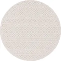 Paco Home Outdoor Teppich wetterfest Boho & Skandi 3D-Optik für Terrasse, Balkon & Garten 160 cm rund