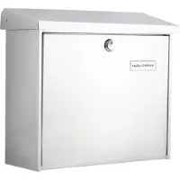 Burg wachter Briefkasten Comfort, Stahlblech verzinkt, weiß