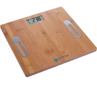 Oromed ORO-SCALE BAMBOO, Elektronische Personenwaage, 150 kg, 100 g, Bambus, kg, Quadratisch