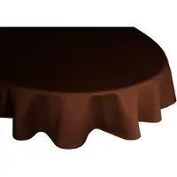 Wirth Tischdecke "NEWBURY" Gr. 1, braun, B:120cm L:160cm, Baumwolle, Polyester, Tischdecken, Tischdecke, oval
