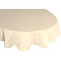 Wirth Tischdecke "NEWBURY" Gr. 1, beige, B:120cm L:160cm, Baumwolle, Polyester, Tischdecken, Tischdecke, oval