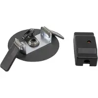 SLV 1004674 FITU, Einbaurosette schwarz