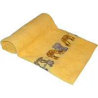 Dyckhoff Badetuch "Affe", gelb, B:70cm L:140cm, Walkfrottee, Obermaterial: 100% Baumwolle, Handtücher, Badetuch, mit Tierbordüre