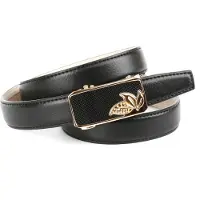 Anthoni Crown Ledergürtel , Damen, Gr. 105, schwarz, Leder, unifarben, Gürtel Ledergürtel, Schmaler Ledergürtel in schwarz
