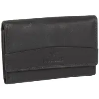 Mustang Leder Geldbörse Udine Long Wallet Black schwarz