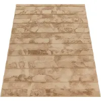 Paco Home Hochflor-Teppich "Arnheim 744", rechteckig, 24 mm Höhe, Uni Farben, gestreift, besonders weich, Hoch-Tief Effekt