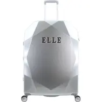 Elle Großer silberner Koffer Diamond