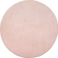 Merinos Teppich "Loft 37", rosa (blush), H:16mm Ø:120cm, Polyester, Teppiche, Teppich, Kunstfellteppich besonders weich und kuschelig, Fell Haptik