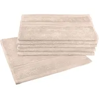Dyckhoff Gaestehandtuecher "Siena", beige (champagner), B:30cm L:50cm, Frottier, Obermaterial: 100% Baumwolle, Handtücher, Gaestehandtuecher, mit Bordüre