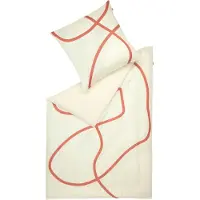 Set One By Musterring Satin Bettwäsche ARTSY Orange 155 x 220 cm