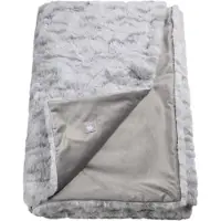 Set One By Musterring Wohndecke "Flurry", grau, B:130cm L:170cm, Polyester, Wohndecken, Wohndecke, aus weichem Kunstfell, Kuscheldecke