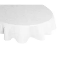 Wirth Tischdecke "Westport" Gr. 1, weiß, B:190cm L:130cm, Polyester, Tischdecken, Tischdecke, Made in Germany, Jacquard Dekostoff, Blatt-Design, Pflegeleicht