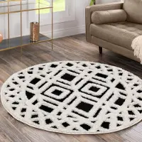 Sanat Hochflor-Teppich "Luxus 3506", rund, 30 mm Höhe, robuster Langflor, weich, Wohnzimmer, Schlafzimmer