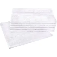 Dyckhoff Gaestehandtuecher "Siena", weiß, B:30cm L:50cm, Frottier, Obermaterial: 100% Baumwolle, Handtücher, Gaestehandtuecher, mit Bordüre