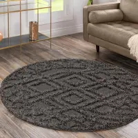 Sanat Hochflor-Teppich "Luxus 3506", rund, 30 mm Höhe, robuster Langflor, weich, Wohnzimmer, Schlafzimmer