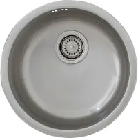 Respekta Einbauspüle , silber, B:44,6cm, Edelstahl, Küchenspülen, Einbauspüle