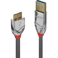Lindy 36658, 2 m, USB A, Micro-USB B, USB 3.2 Gen 1 (3.1 Gen 1), 5 Gbit/s, Grau