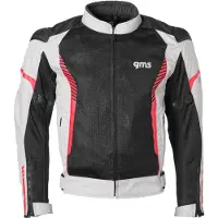 GMS Samu Mesh Grau Schwarz Rot Textiljacke Größe S