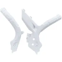 Rtech Plastic Frame Protectors Ktm 2019-20 White One Size