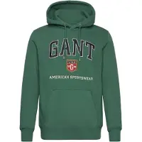 Gant für Herren. 2044004 Sweatshirt Wappenschild Grafik grün (XL), Lässig, Baumwolle, Langarm