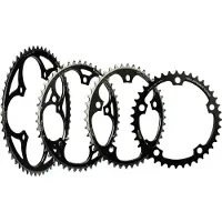 Miche Kettenblatt Supertype BCD 130SH außen 51 Zähne, schwarz, 9/10-f. Shimano