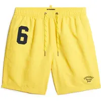 Superdry für Herren. M3010235A Badeanzug aus gelbem recyceltem Material (XXL), Strandbekleidung, Nachhaltig, Recyceltes Polyester