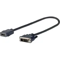 VivoLink PRODVIADAPHDMI, 0,2 m, DVI-D, HDMI, Stecker, Buchse, Gerade