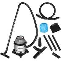 Graphite Nass- und Trockensauger (800 Watt, 12 Liter Behältervolumen, im Karton) - Edelstahlbehälter