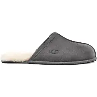Ugg für Herren. 1101111 Graue Scuff-Slipper aus Leder (42), Wohnung, Wildleder, Keine, Heimtextilien