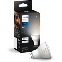 Philips Hue White ambience GU10 - Smarter Spot, Intelligentes Leuchtmittel, Bluetooth/Zigbee, Weiß, LED, Kunststoff, GU10