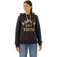Superdry Glitter Graphic Logo Kapuzenpullover