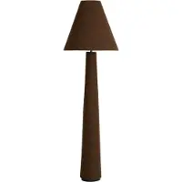Light & Living Stehlampe Devia Ø 50cm – bouclé – braun