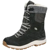 Brütting Winterstiefel BRÜTTING "Winterboot Neyla", Damen, Gr. 36, wärmend, grau, Veloursleder, Schuhe Winterstiefel
