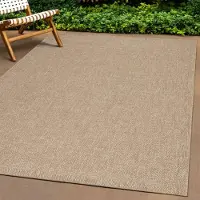 OTTO Teppich "Kansas", rund, 1 mm Höhe, moderner robuster In und Outdoor Teppich Jute Look