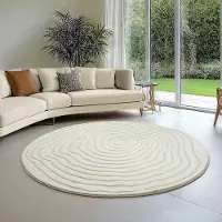 The Carpet Teppich "Everest" rund 14 mm Höhe moderner Wohnzimmer Teppich hohe Flordichte