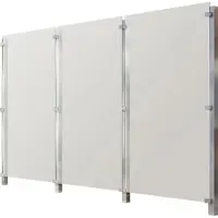 Staket Pro Zaun , silber (silberfarben), Pfosten: 4 Stk., Edelstahl, Glas, Zaunelemente, Zaun, Glaszaun, Gesamtlänge: 3,32 m, 4 Pfosten