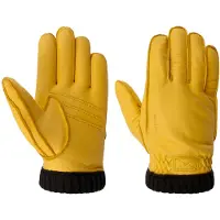 Hestra Deerskin Primaloft Rib Handschuhe Herren beige
