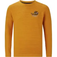 Jan Vanderstorm Rundhalspullover "Pullover TRYGVE", Herren, Gr. 7XL, gelb (dunkelgelb), Obermaterial: 100% Baumwolle CO., Pullover Rundhalspullover
