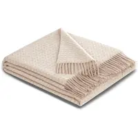 Biederlack Plaid "Vivo", beige, B:130cm L:170cm, Kaschmir, Schurwolle, Wohndecken, Plaid, mit hohem Kaschmiranteil