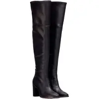 Wonders für Damen. M-5146_5098_5792 Leder-Stiefel Isabella Schwarz (42), 5 bis 8 cm, Keine