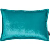 Done. Dekokissen DONE. "Glam", blau (aqua, unifarben), B:40cm L:60cm, Polyester, Dekokissen_Sitzkissen_Kissenhüllen, Dekokissen, unifarben, Reißverschluss, Kissenhülle ohne Füllung, 1 Stück