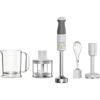 Kenwood HBM40.306WH, Pürierstab, 850 W, Grau, Transparent, Weiß